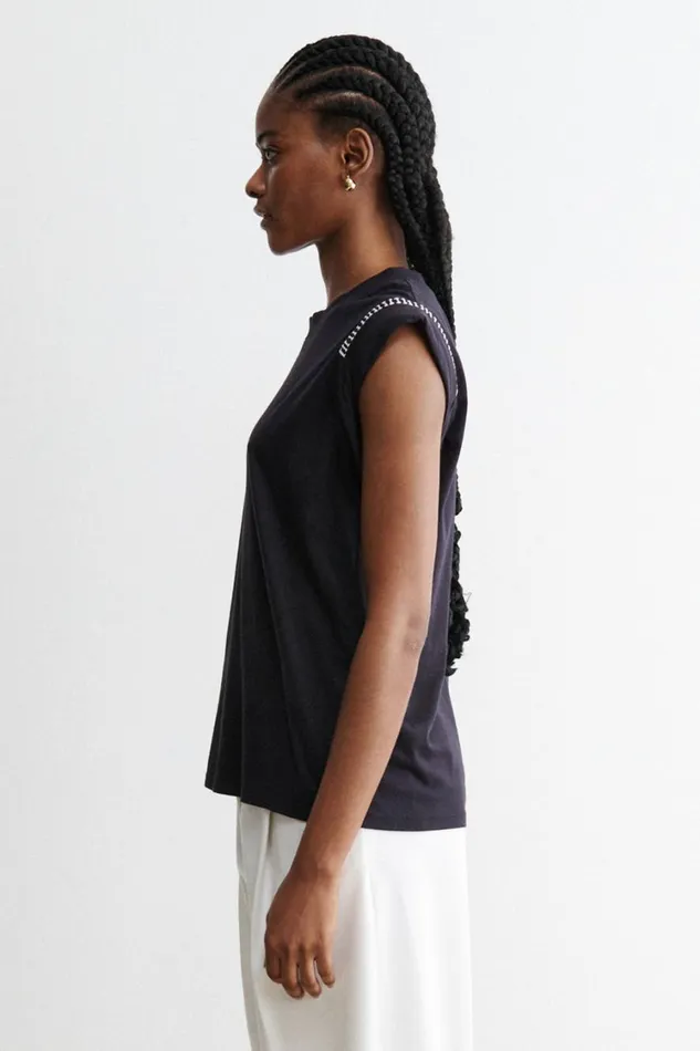 Rachel Comey Tshirts Sweatshirts Women Miles Tee Black Rachel Comey Tshirts Sweatshirts Women Miles Tee Black