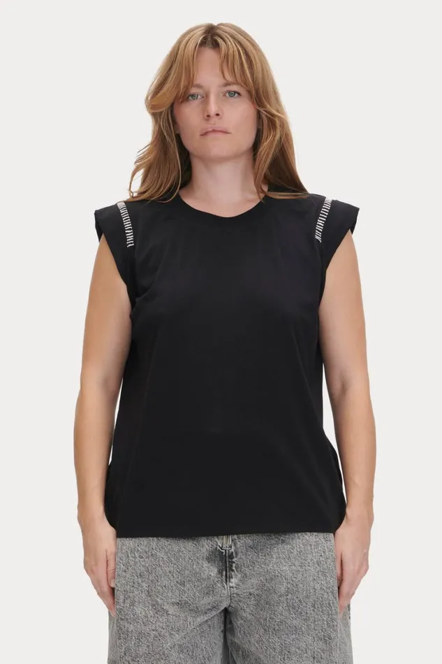 Rachel Comey Tshirts Sweatshirts Women Miles Tee Black Rachel Comey Tshirts Sweatshirts Women Miles Tee Black