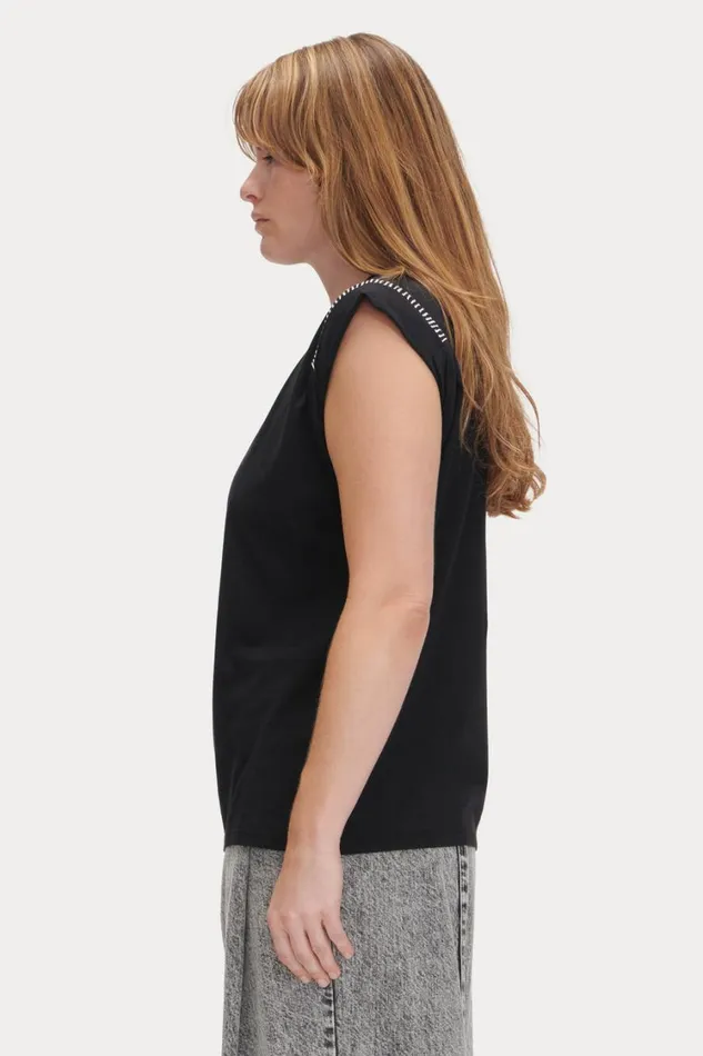 Rachel Comey Tshirts Sweatshirts Women Miles Tee Black Rachel Comey Tshirts Sweatshirts Women Miles Tee Black