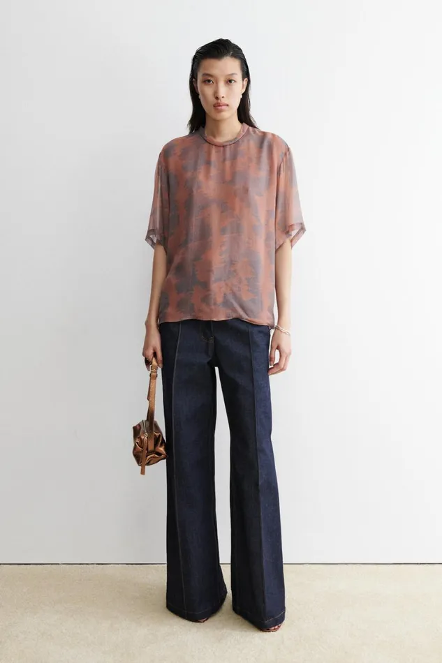 Rachel Comey Tops Women Anaya Top Mocha Rachel Comey Tops Women Anaya Top Mocha