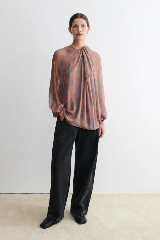 Rachel Comey Tops Women Anaya Top Mocha Rachel Comey Tops Women Anaya Top Mocha