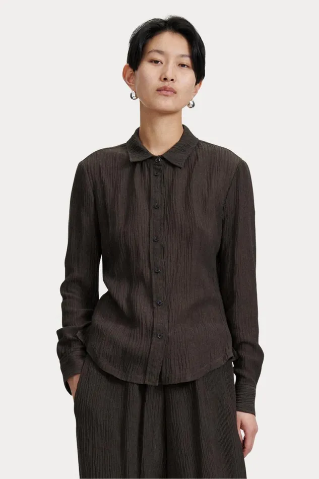 Rachel Comey Tops Women Thyme Shirt Charcoal