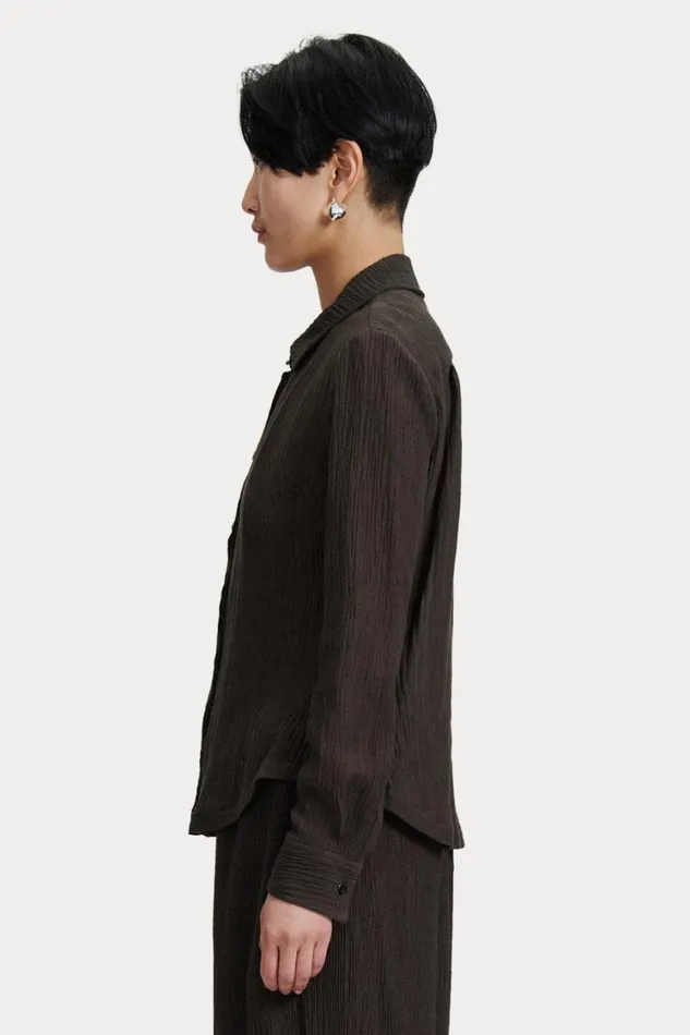 Rachel Comey Tops Women Thyme Shirt Charcoal