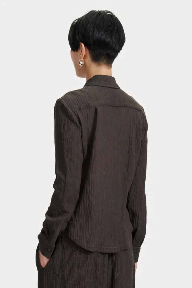 Rachel Comey Tops Women Thyme Shirt Charcoal