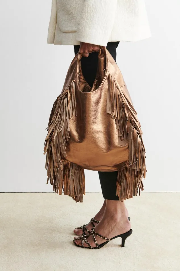 Rachel Comey Totes Women Harley Fringe Bag Bronze Rachel Comey Totes Women Harley Fringe Bag Bronze