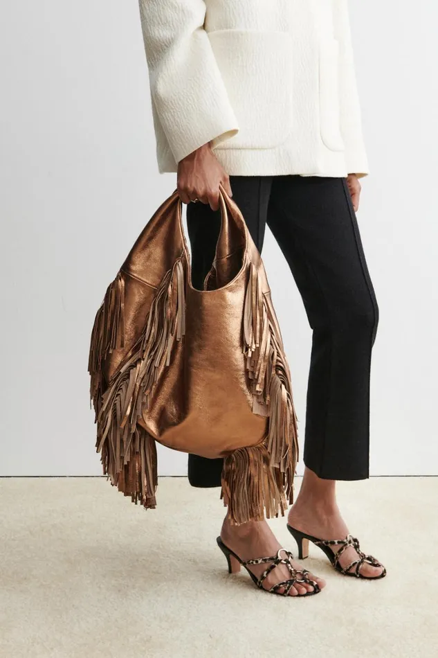 Rachel Comey Totes Women Harley Fringe Bag Bronze Rachel Comey Totes Women Harley Fringe Bag Bronze