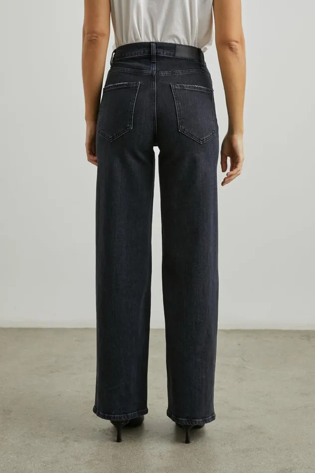 Rails Denim Women GETTY WIDE LEG Black Pearl