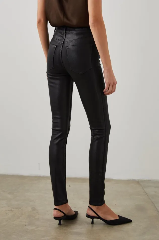 Rails Denim Women LARCHMONT SKINNY Coated Noir