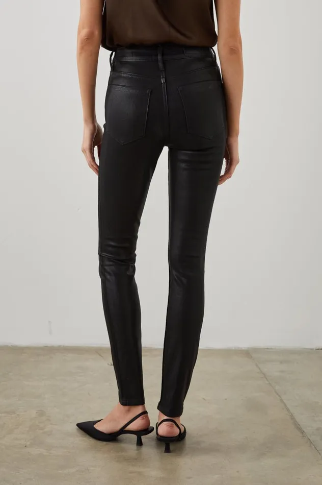 Rails Denim Women LARCHMONT SKINNY Coated Noir