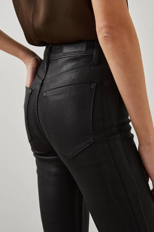 Rails Denim Women LARCHMONT SKINNY Coated Noir