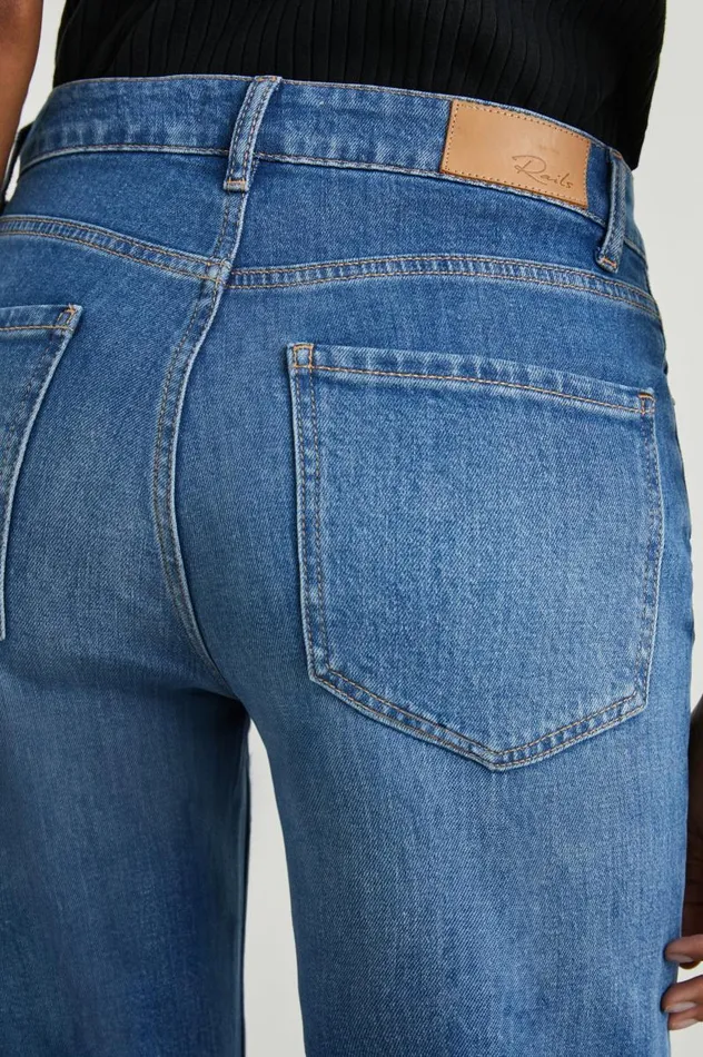 Rails Denim Women SUNSET CROP SLIM FLARE Tidal Wave