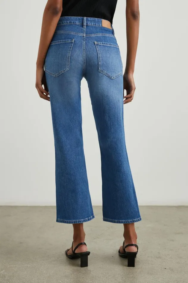 Rails Denim Women SUNSET CROP SLIM FLARE Tidal Wave
