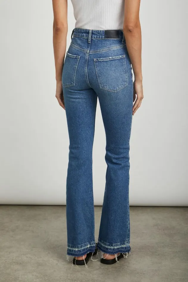 Rails Denim Women SUNSET SLIM FLARE Mazarine Let Down Hem