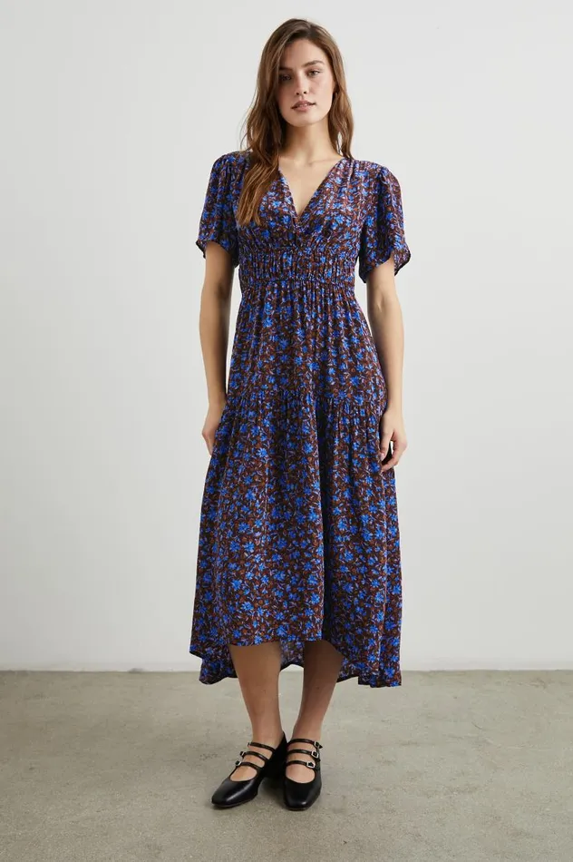 Rails Dresses and Rompers Women ADELAIDE DRESS Russet Camellia
