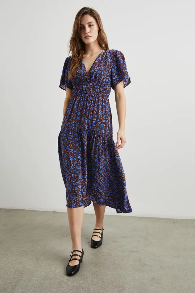 Rails Dresses and Rompers Women ADELAIDE DRESS Russet Camellia
