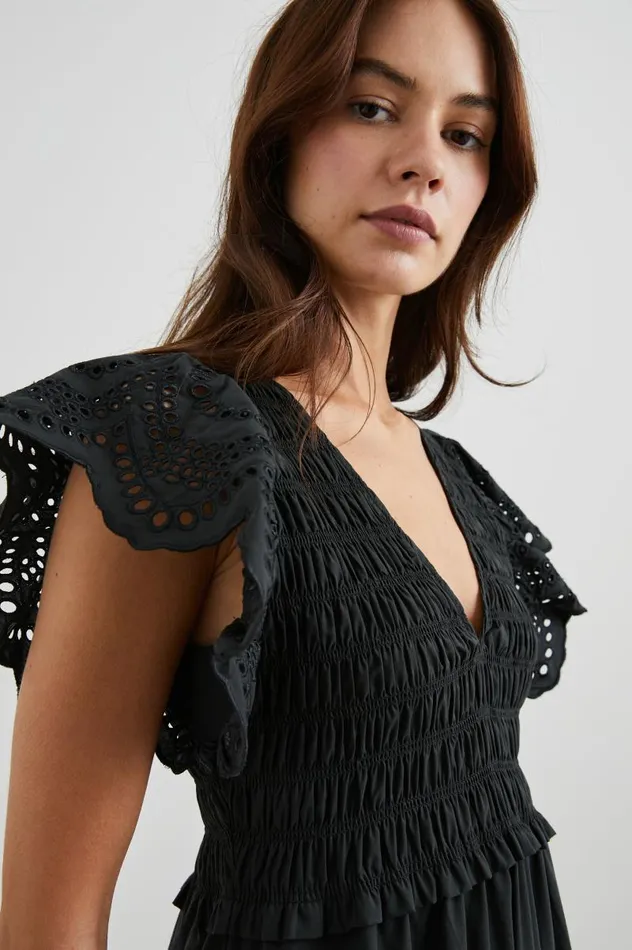 Rails Dresses and Rompers Women CLEMENTINE DRESS Black Eyelet