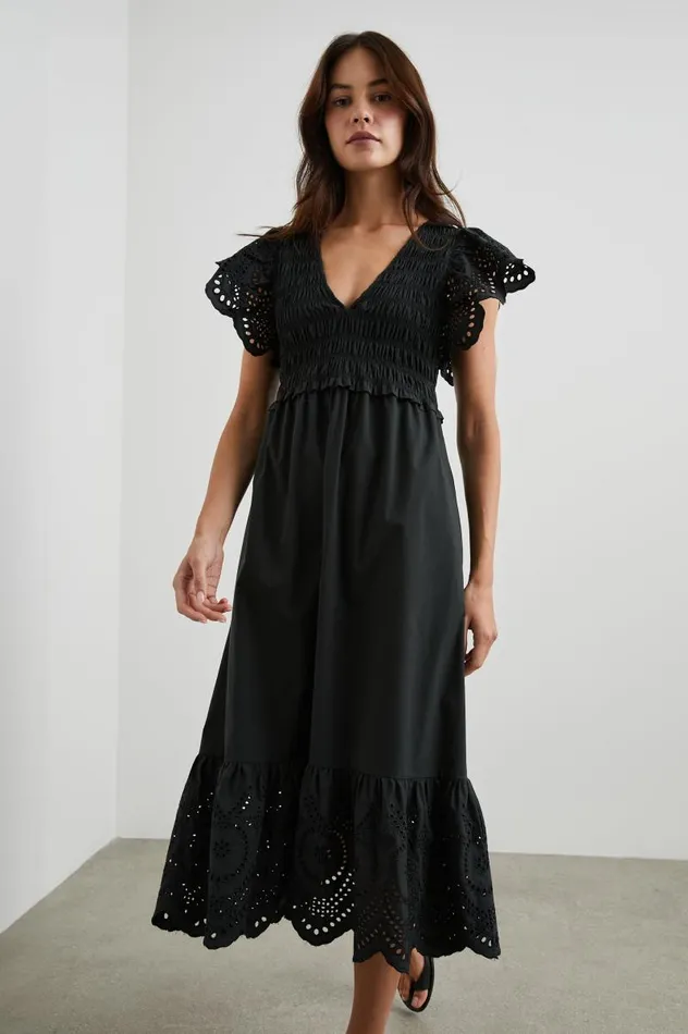 Rails Dresses and Rompers Women CLEMENTINE DRESS Black Eyelet