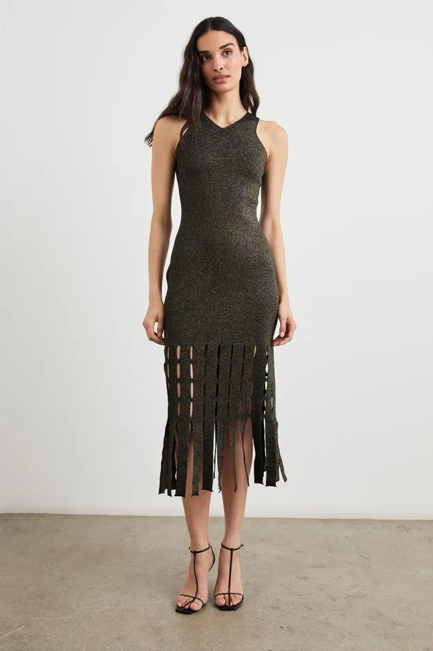 Rails Dresses and Rompers Women KAIA DRESS Gold Lurex
