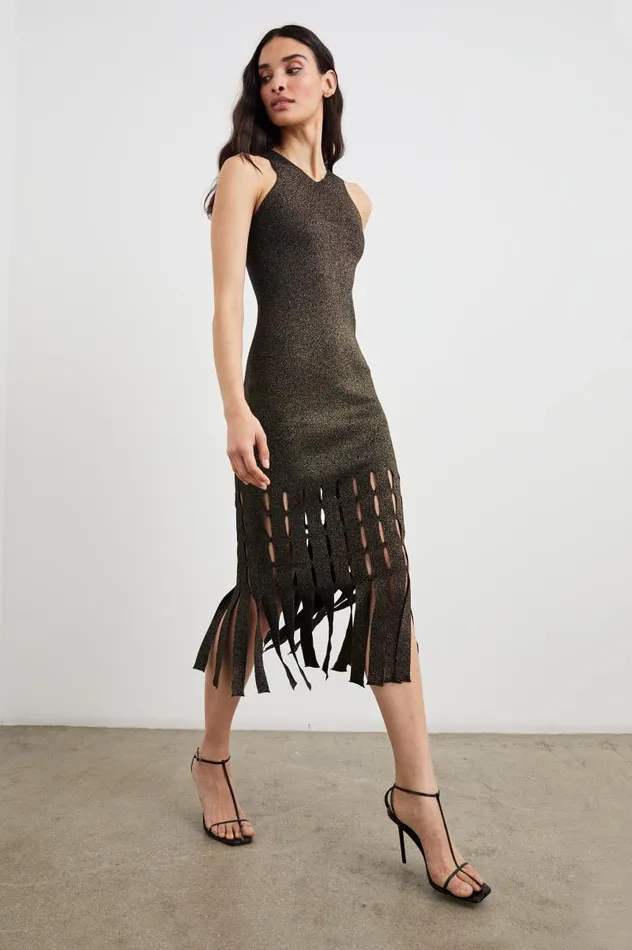 Rails Dresses and Rompers Women KAIA DRESS Gold Lurex