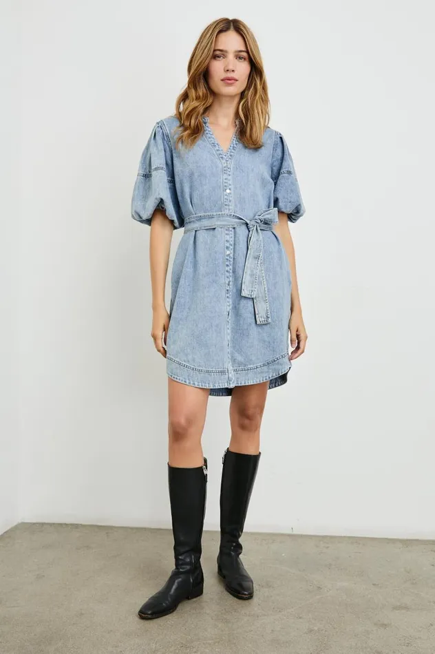 Rails Dresses and Rompers Women KINGSLEY DRESS Faded Indigo