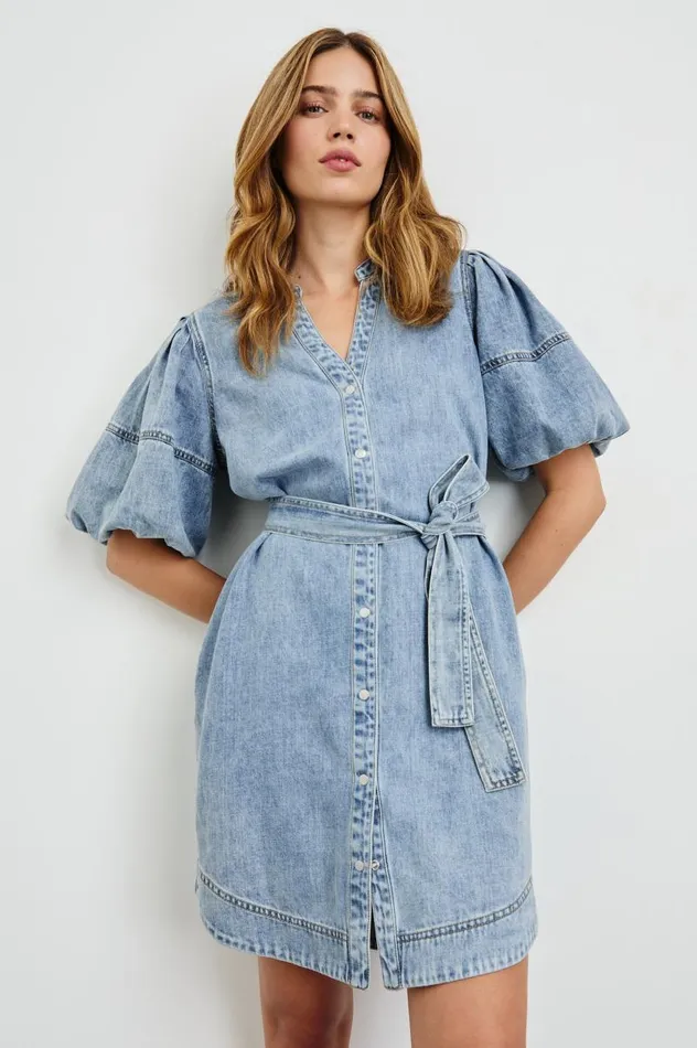 Rails Dresses and Rompers Women KINGSLEY DRESS Faded Indigo