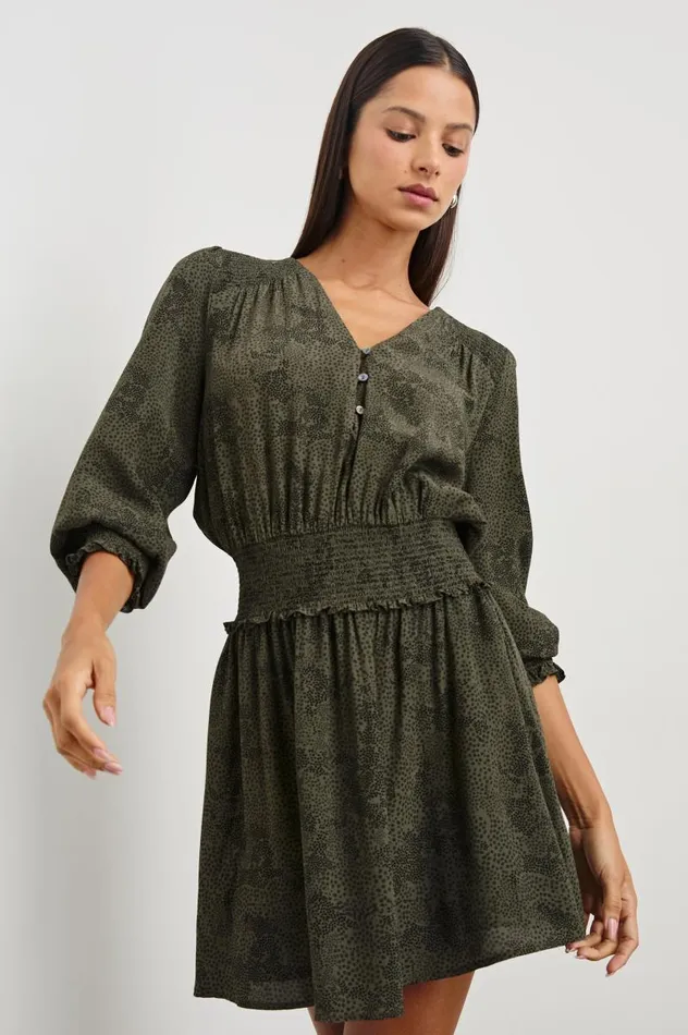 Rails Dresses and Rompers Women ZANA DRESS Olive Pebble