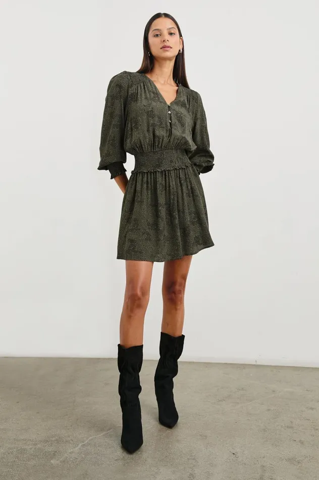 Rails Dresses and Rompers Women ZANA DRESS Olive Pebble