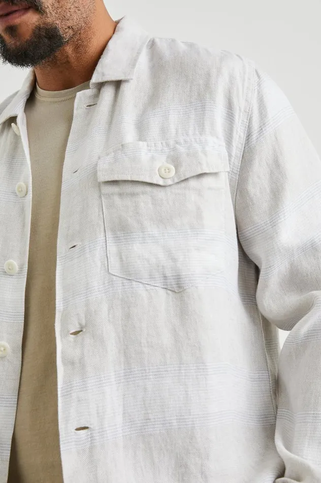 Rails Jackets and Coats Men KEROUAC SHIRT JACKET Wicker Graphite Stripe