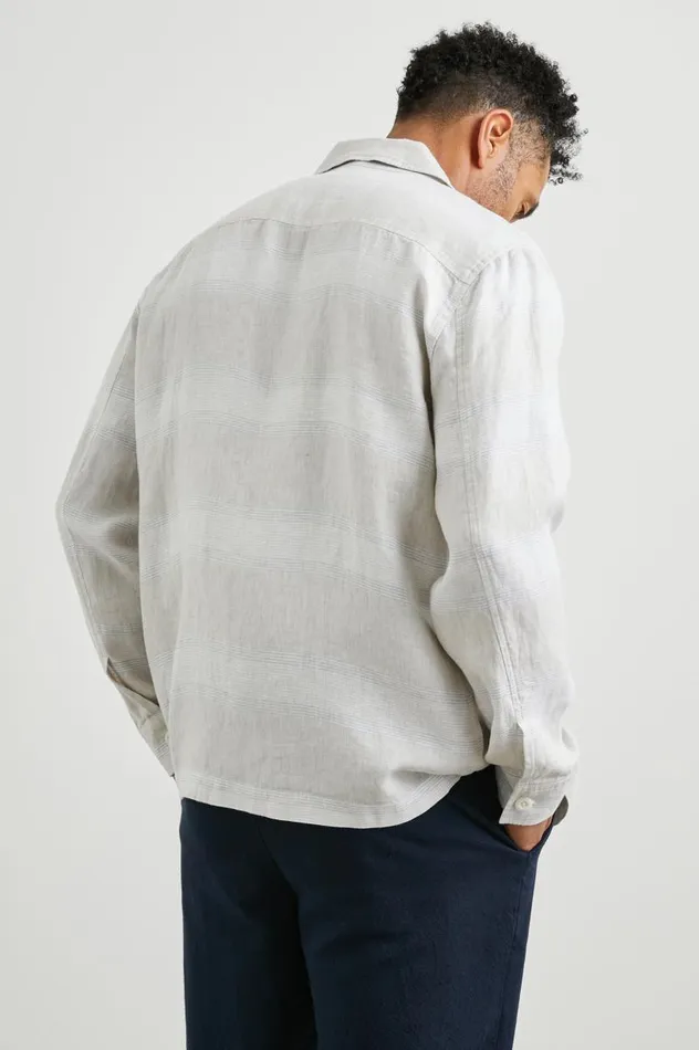 Rails Jackets and Coats Men KEROUAC SHIRT JACKET Wicker Graphite Stripe