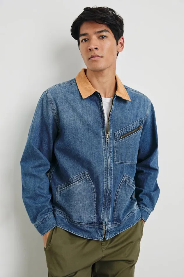 Rails Jackets and Coats Men KETTER JACKET Indigo Patina Wash