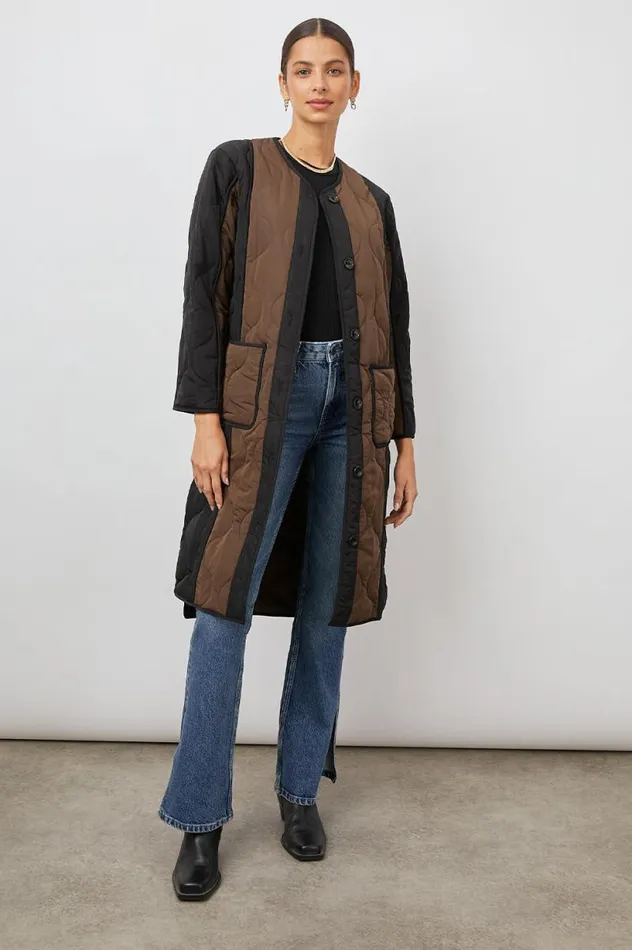 Rails Jackets and Coats Women ANDRES JACKET Black Brown Mix