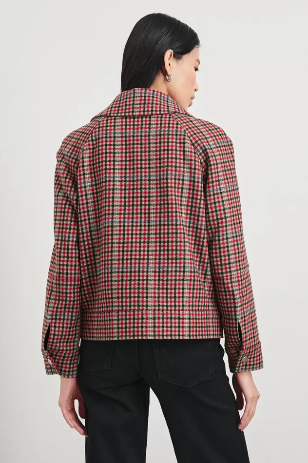 Rails Jackets and Coats Women CHEYENNE JACKET Crimson Mini Check