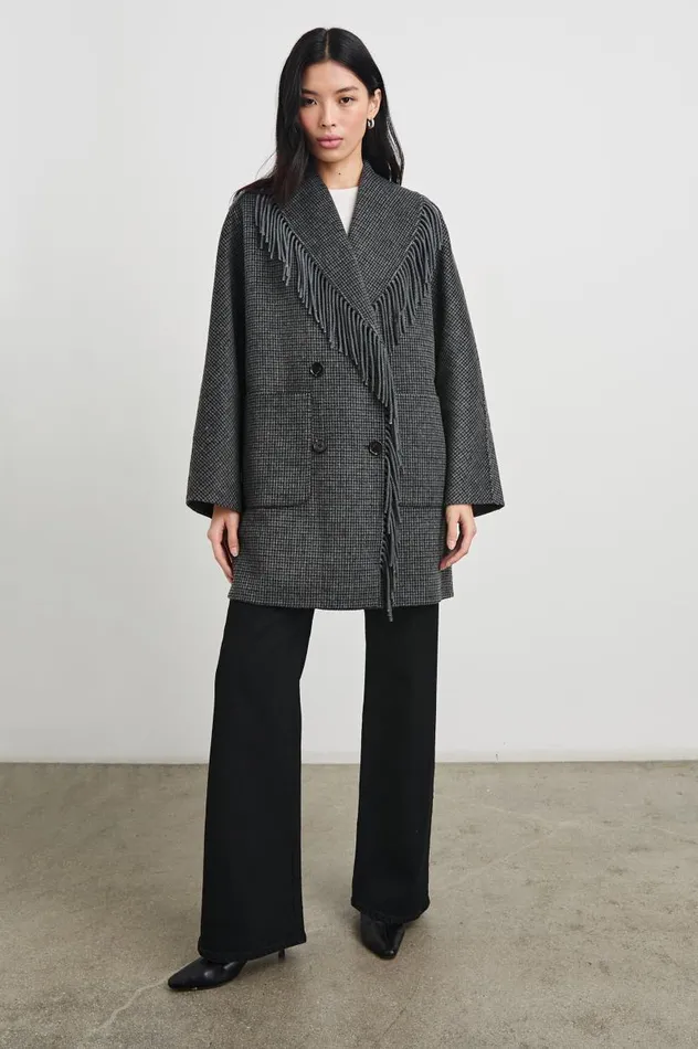 Rails Jackets and Coats Women HUGO COAT Charcoal Check