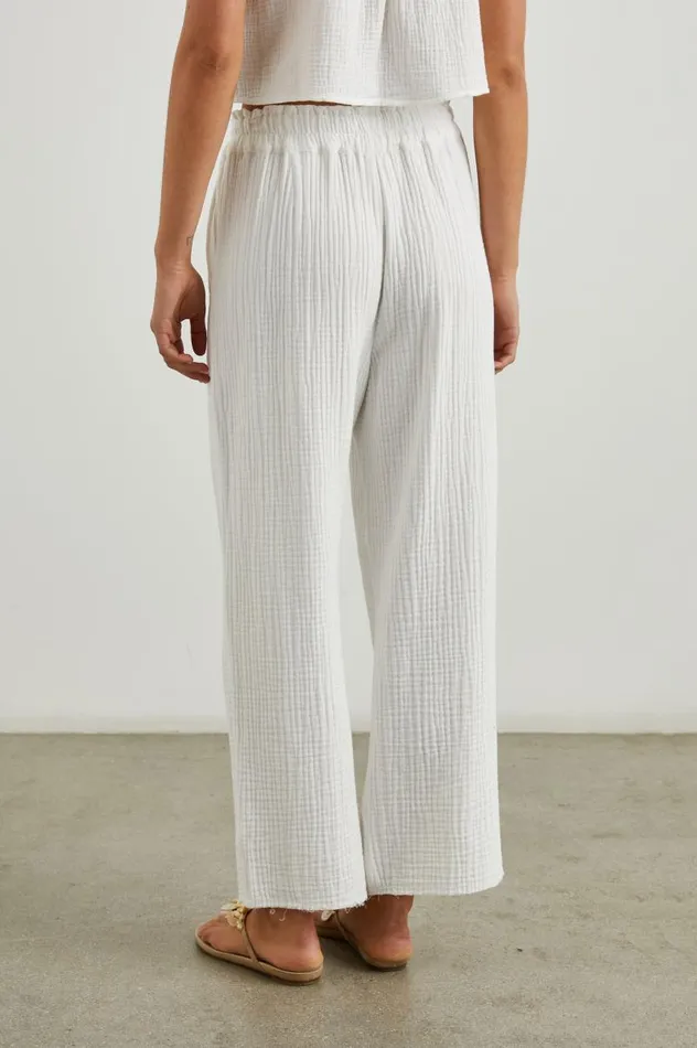 Rails Pants and Shorts Women LEON CROP PANT White