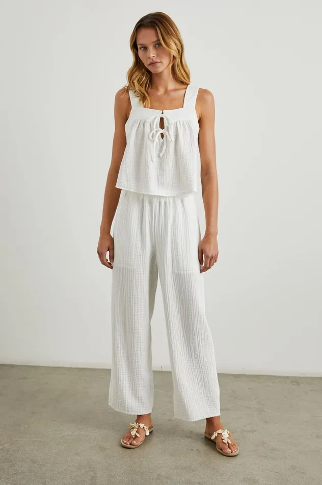 Rails Pants and Shorts Women LEON CROP PANT White