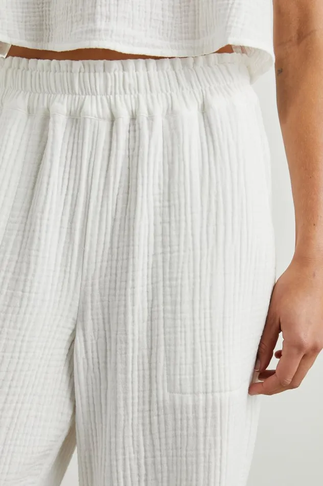 Rails Pants and Shorts Women LEON CROP PANT White