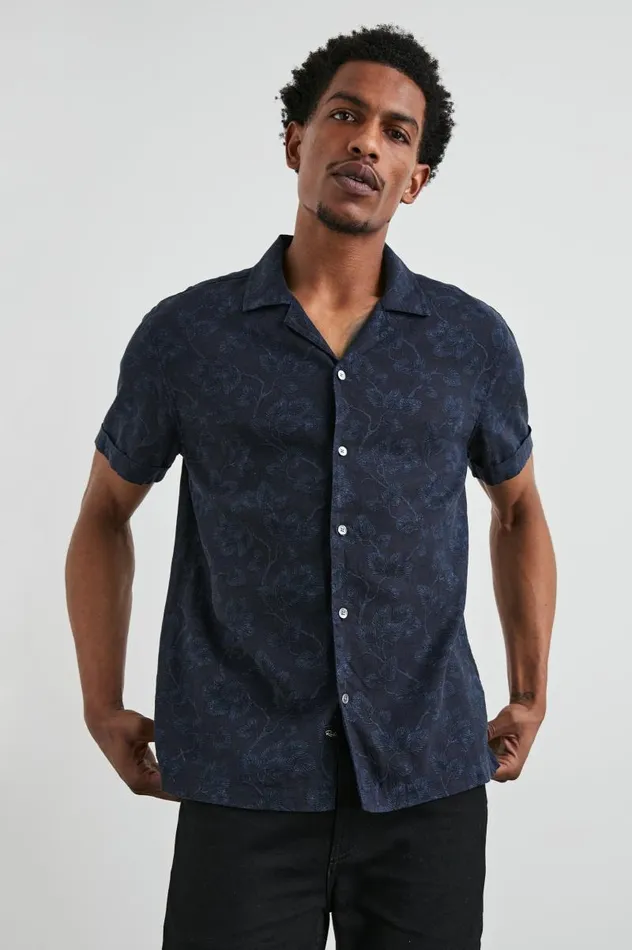 Rails Shirts Men AMALFI SHIRT Japanese Maple Indigo