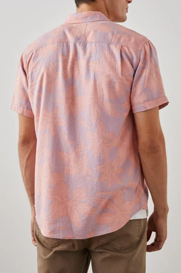 Rails Shirts Men CARSON SHIRT Garden Sands Flamingo
