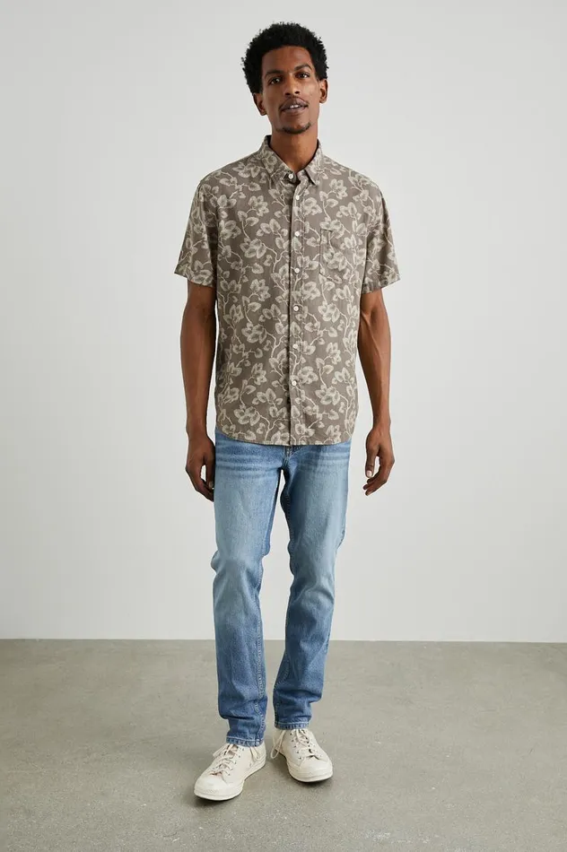 Rails Shirts Men CARSON SHIRT Japanese Maple Faded Saddle