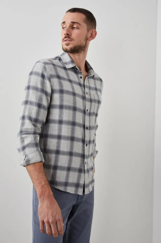 Rails Shirts Men LENNOX SHIRT Metallic Storm Heather