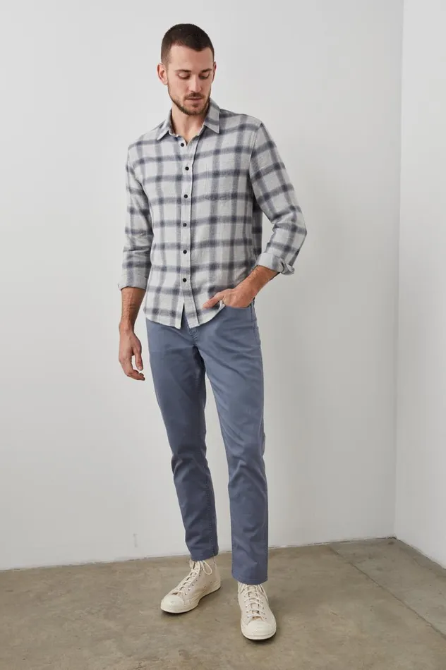 Rails Shirts Men LENNOX SHIRT Metallic Storm Heather