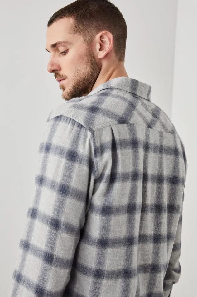 Rails Shirts Men LENNOX SHIRT Metallic Storm Heather
