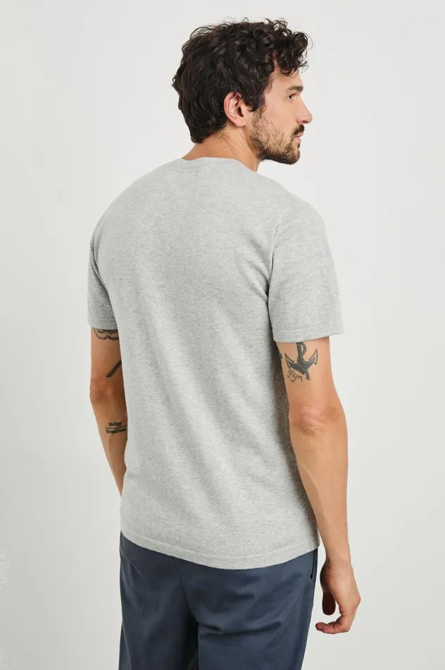 Rails Shirts Men MASON COTTON CASHMERE TSHIRT Heather Grey