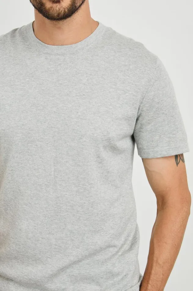 Rails Shirts Men MASON COTTON CASHMERE TSHIRT Heather Grey