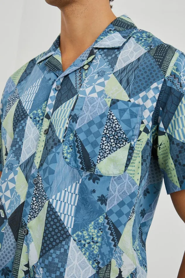 Rails Shirts Men MORENO SHIRT Triangle Patchwork Shadow