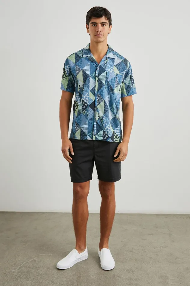 Rails Shirts Men MORENO SHIRT Triangle Patchwork Shadow