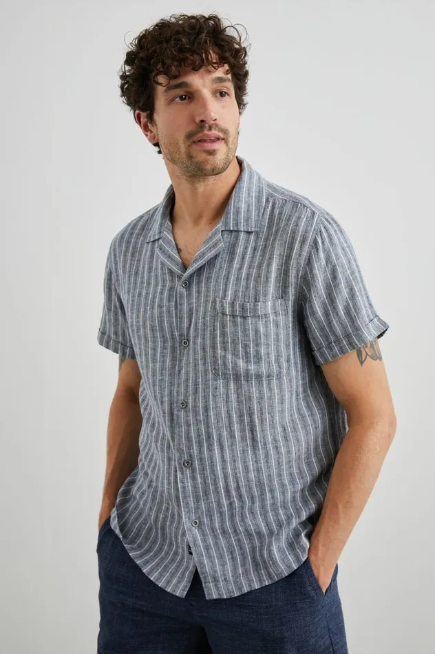 Rails Shirts Men WAIMEA SHIRT Ocean Mist Stripe