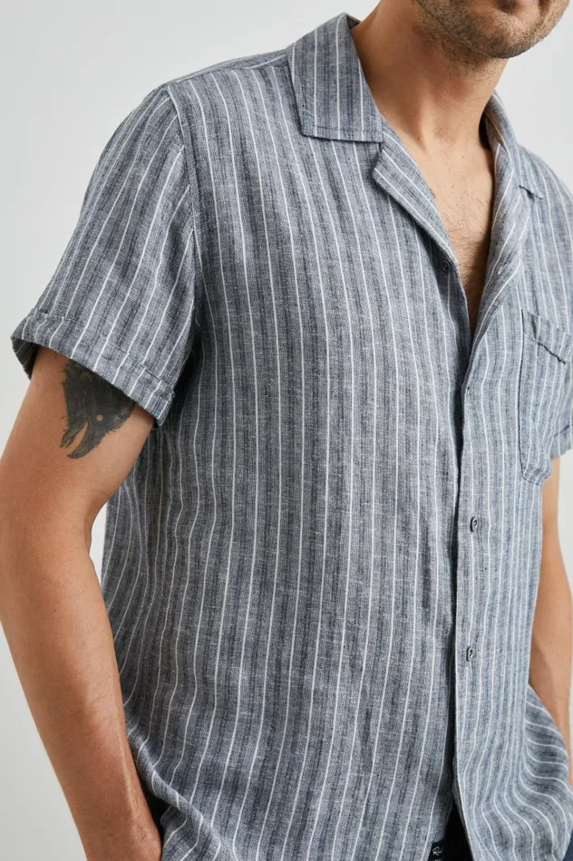 Rails Shirts Men WAIMEA SHIRT Ocean Mist Stripe