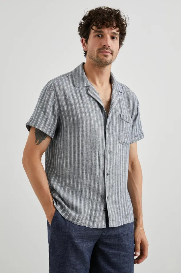 Rails Shirts Men WAIMEA SHIRT Ocean Mist Stripe