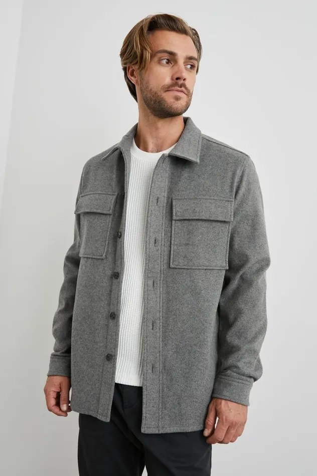 Rails Shirts Men WARNER SHIRT JACKET Grimoire